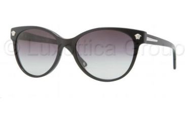 Image of Versace JANUARY JONES VE4214 Single Vision Prescription Sunglasses VE4214-GB1-8G-5617 - Frame Color Black, Lens Diameter 56 mm