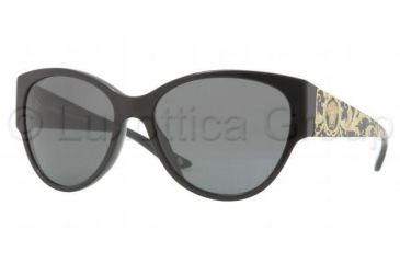 Image of Versace VE4230 Sunglasses 984/87-6017 - Black Frame, Gray Lenses