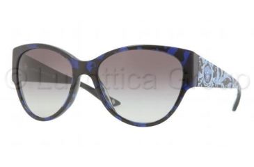 Image of Versace VE4230 Sunglasses 987/11-6017 - Blue Havana Frame, Gray Gradient Lenses