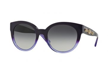 Image of Versace VE4294 Sunglasses 51498G-56 - Violet/transparent Violet Frame, Grey Gradient Lenses