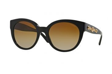 Image of Versace VE4294 Sunglasses GB1/T5-56 - Black Frame, Polar Brown Gradient Lenses
