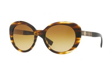 Image of Versace VE4318A Bifocal Prescription Sunglasses VE4318A-52022L-55 - Lens Diameter 55 mm, Frame Color Striped Havana