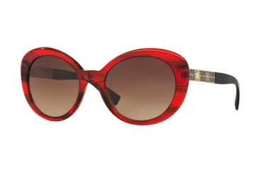 Image of Versace VE4318A Bifocal Prescription Sunglasses VE4318A-520313-55 - Lens Diameter 55 mm, Frame Color Transparente Striped Red