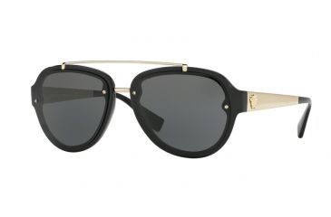 Image of Versace VE4327 Bifocal Prescription Sunglasses VE4327-GB1-87-57 - Lens Diameter 57 mm, Frame Color Black