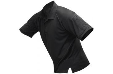 Image of Vertx Men's Coldblack Short Sleeve Polo Shirt, Black, Size Large VTX4000BKP-LARGE