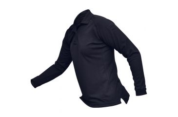 Image of Vertx Women's Coldback Long Sleeve Polo Shirt, Navy, Size Medium VTX4030NVP-MEDIUM