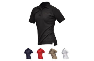 Image of Vertx Women's Coldblack Short Sleeve Polo Shirt, Black, Navy, Red, Tan, White