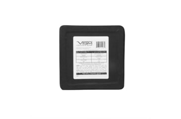 Image of VISM Hard Side Plate, PE, 6x6, Curved, Black, BPSD66C