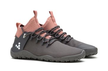 Image of Vivobarefoot Magna Trail Hiking Shoe - Womens, Grey/Pink, 38, 200126-04-38