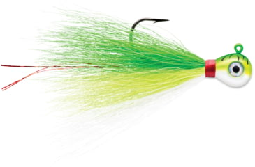 Image of VMC Bucktail Jig, Green Fire UV, 1/32oz, BKJ132-GFU