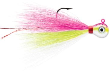 Image of VMC Bucktail Jig, Pink Fire UV, 1/32oz, BKJ132-PFU