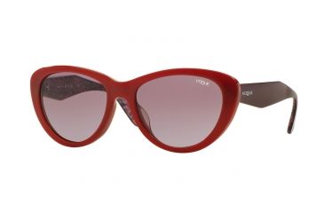 Image of Vogue VO2990SF Single Vision Prescription Sunglasses VO2990SF-23408H-54 - Lens Diameter 54 mm, Frame Color Red