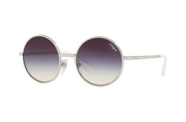 Image of Vogue VO4085S Sunglasses 323/36-50 - Silver Frame, Pink Gradient Dark Violet Lenses