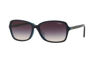 Image of Vogue VO5031SF Single Vision Prescription Sunglasses VO5031SF-238836-58 - Lens Diameter 58 mm, Frame Color Top Dark Blue/blue Transp