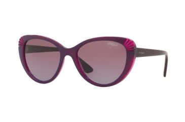 Image of Vogue VO5050S Bifocal Prescription Sunglasses VO5050S-24308H-54 - Lens Diameter 54 mm, Frame Color Top Violet/tr Violet/glitter