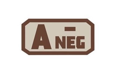 Image of Voodoo Tactical Blood Type Rubber Patch, A-, Gray, 07-0992014000