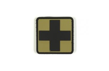 Image of Voodoo Tactical Rubber Patch, First Aid Symbol, Coyote, 07-0999007000
