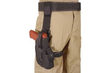Image of Voodoo Tactical Drop Leg Duty Holster, Left Hand, Black, 06-8058001000