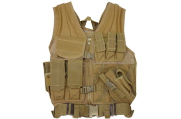 Image of Voodoo Tactical MSP-06 Entry Assault Vest, Coyote, Medium/Extra Large, 20-8112007335