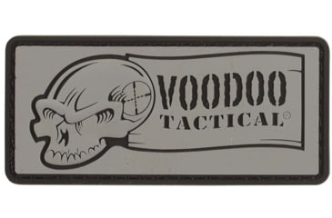 Image of Voodoo Tactical Rubber Patch, Logo, Gray, 07-0981014000