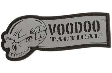 Image of Voodoo Tactical Rubber Patch, Ribbon Logo, Gray, 07-0982014000
