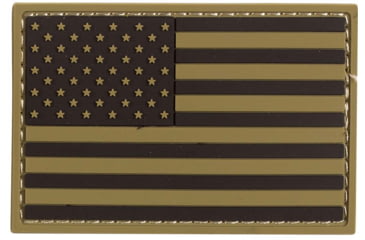 Image of Voodoo Tactical Rubber Patch, USA Flag, Coyote, 07-0990007000