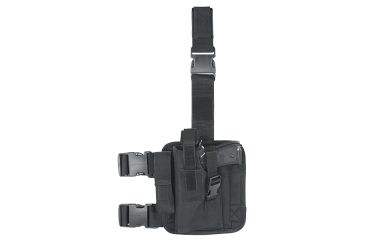 Image of Voodoo Tactical Tactical Drop Leg Holster, Universal, Left Hand, Black, 20-0052001002