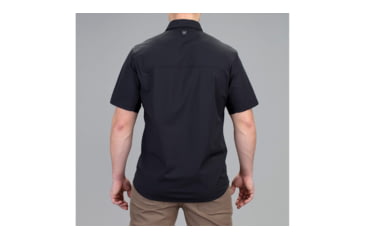 Image of Vortex Callsign Short Sleeve Button Up - Mens, Black, Medium, 121-36-BLKM