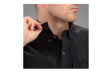 Image of Vortex Callsign Short Sleeve Button Up - Mens, Black, Medium, 121-36-BLKM