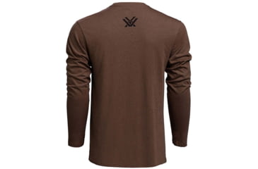 Image of Vortex Core Logo LS T-Shirt - Mens, Brown Heather, S, 221-02-BRHS