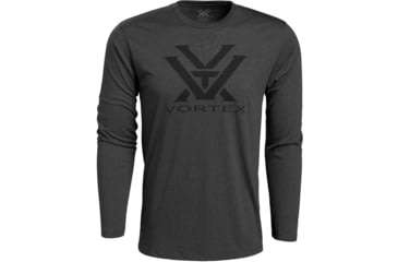 Image of Vortex Core Logo LS T-Shirt - Mens, Charcoal Heather, L, 221-02-CHHL