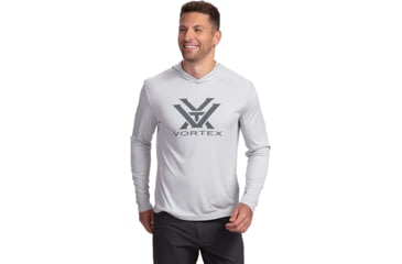 Image of Vortex Sun Slayer LS Hoodie - Mens, Cool Grey, 4X, 121-20-COG4X