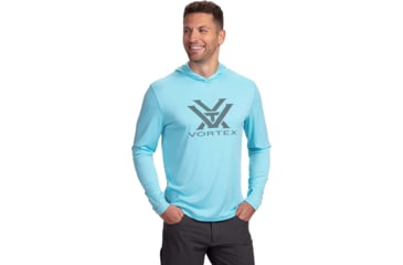 Image of Vortex Sun Slayer LS Hoodie - Mens, Flats Blue, 4X, 121-20-FBL4X