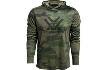 Image of Vortex Sun Slayer LS Hoodie - Mens, Forest Camo, XL, 121-20-FCAXL