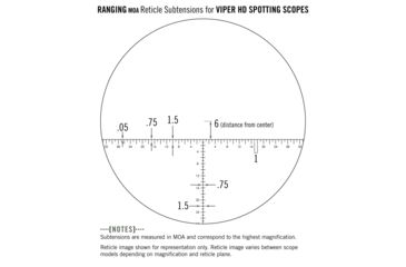 Image of Vortex Viper HD 85mm Spotting Scope MOA Reticle Eyepiece, Black, VS-85REA