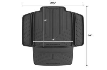 Image of WeatherTech Child Car Seat Protector w/Seat Back, Black, 81CSBP01BK