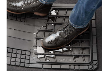 Image of WeatherTech Front and Rear Trim-to-Fit HD Mat Set, Black, 11AVMSBHD
