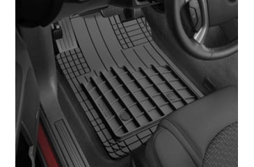 Image of WeatherTech Front and Rear Trim-to-Fit HD Mat Set, Black, 11AVMSBHD
