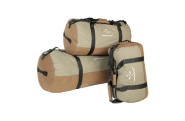 Image of White Duck Filios Canvas Duffel Bag, Brown/Olive, 24in x 16in, FBA-FDBOBR1-2416