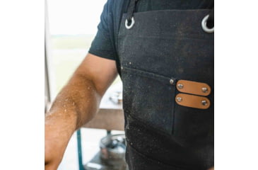 Image of White Duck Work Apron, Black, WWD-001