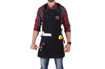 Image of White Duck Work Apron, Black, WWD-001