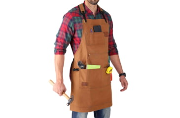 Image of White Duck Work Apron, Brown, WWD-002