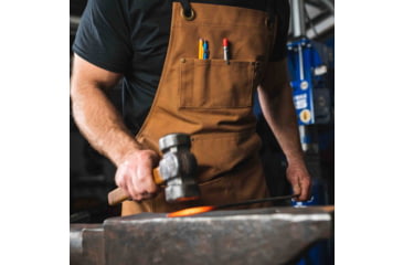 Image of White Duck Work Apron, Brown, WWD-002