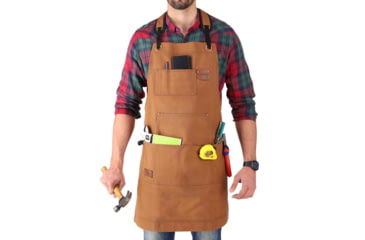 Image of White Duck Work Apron, Brown, WWD-002