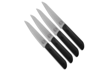 Image of White River White River Knives Liong Mah Four Steak Knife Set Black G10, Black, Magnacut, adult, BHQ-240389