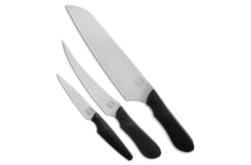 Image of White River White River Knives Smith &amp; Sons Three Chef Knife Set Black G10, Black, Magnacut, adult, BHQ-240398