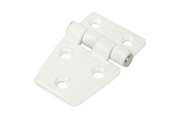 Image of Whitecap Shortside Door Hinge - White Nylon - 1-3/8" x 2-1/4" 50346