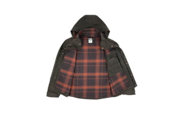Image of Wild Outdoor Apparel Electric Company Waxed Insulated Parka - Mens, Chocolate Brown Waxed, Small, 13168200489