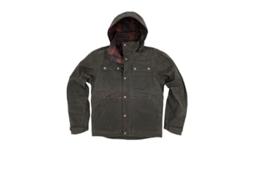 Image of Wild Outdoor Apparel Electric Company Waxed Insulated Parka - Mens, Chocolate Brown Waxed, Small, 13168200489