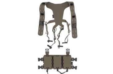Image of Wilder Tactical Hitman Gear Lightweight Triple Rifle Placard W/ Shoulder Harness V1, Ranger Green, Adjustable, HMGCR09RG